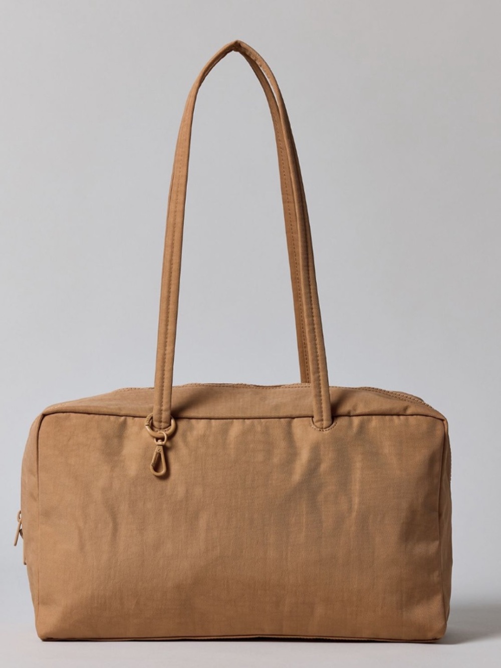 BAGGU Medium Nylon Bowler Bag In Desert Apricot